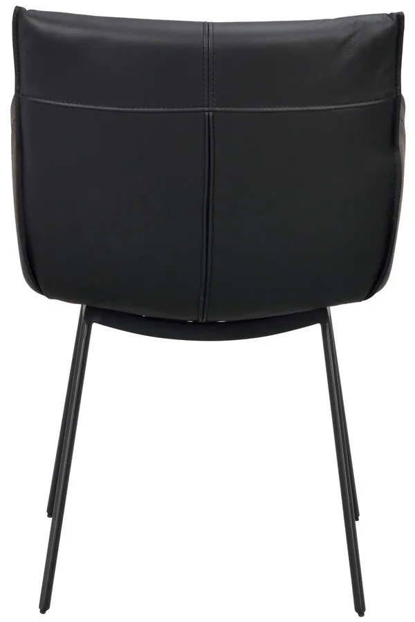 Fekete kárpitozott étkezőfotel szett 2 db-os Hinckley – Rowico