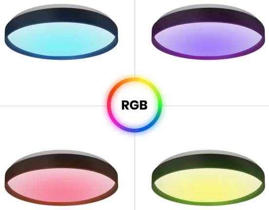 LED RGB Dimmelhető mennyezeti lámpa RINGO LED/36W/230V + távirányítás