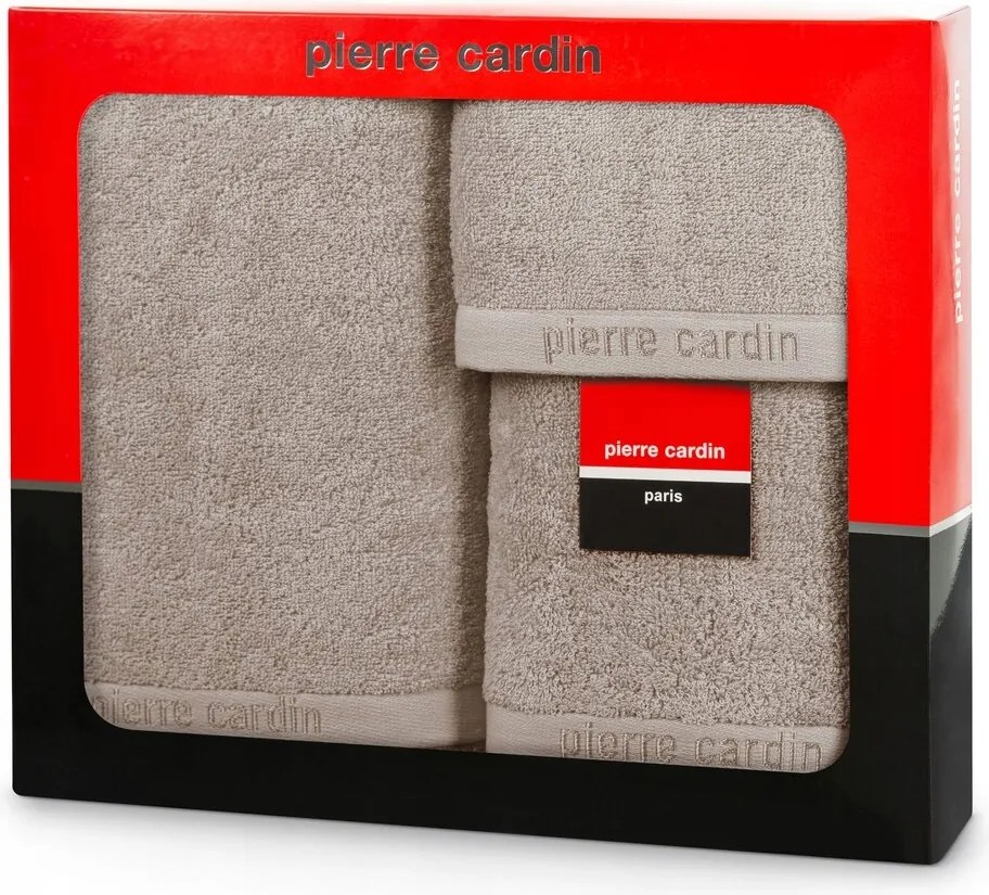 Törölköző szett 3 db-os Evi Pierre Cardin sötét bézs