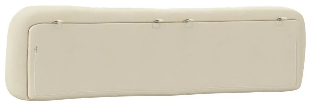 krémszínű szövet fejtámla párna Hvar 200 cm