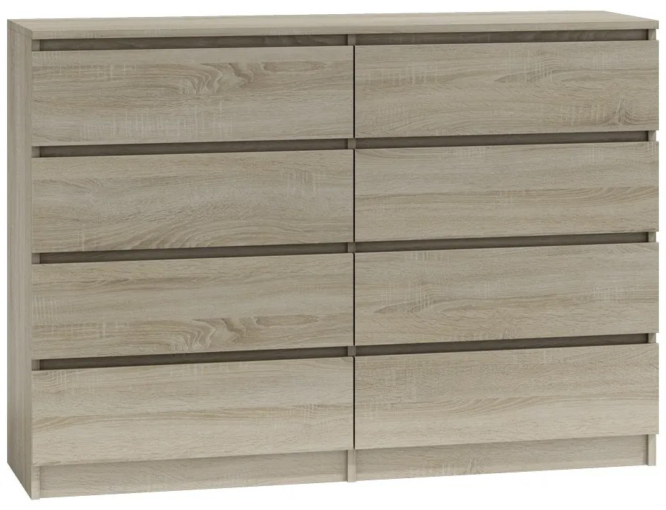 Odell M8 140 komód, 138x97x40 cm, sonoma