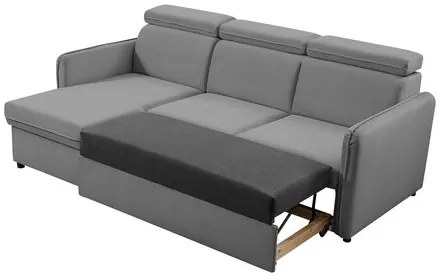Sarokkanapé Nevoros Mini (szürke) (tárolóhellyel). 1105214