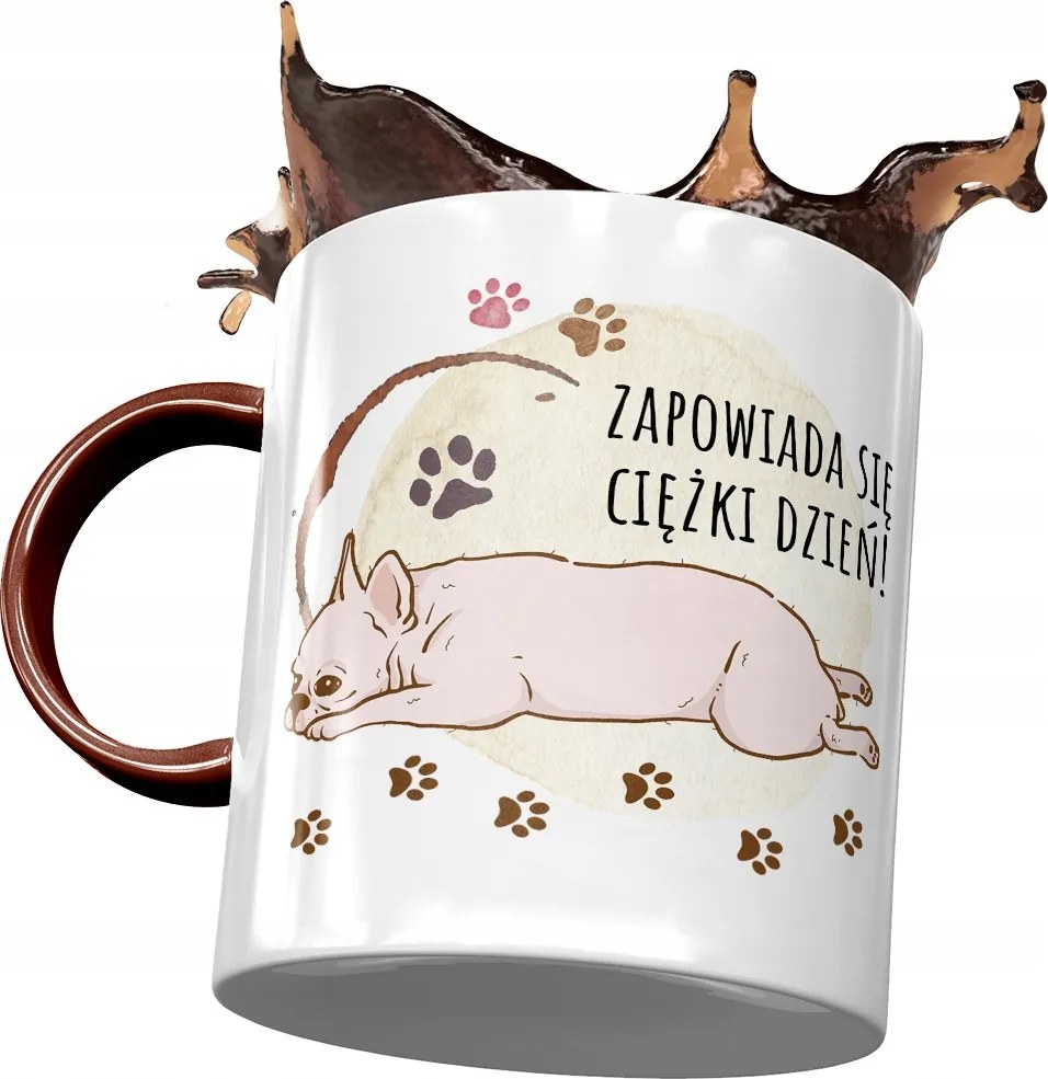 Bordó Kutyás Bögre Kutyával Cuki Ajándék Nyomtatott Fotóval