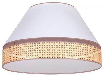 Duolla - Mennyezeti lámpa AVIGNON 3xE27/15W/230V á. 60 cm fehér/rattan