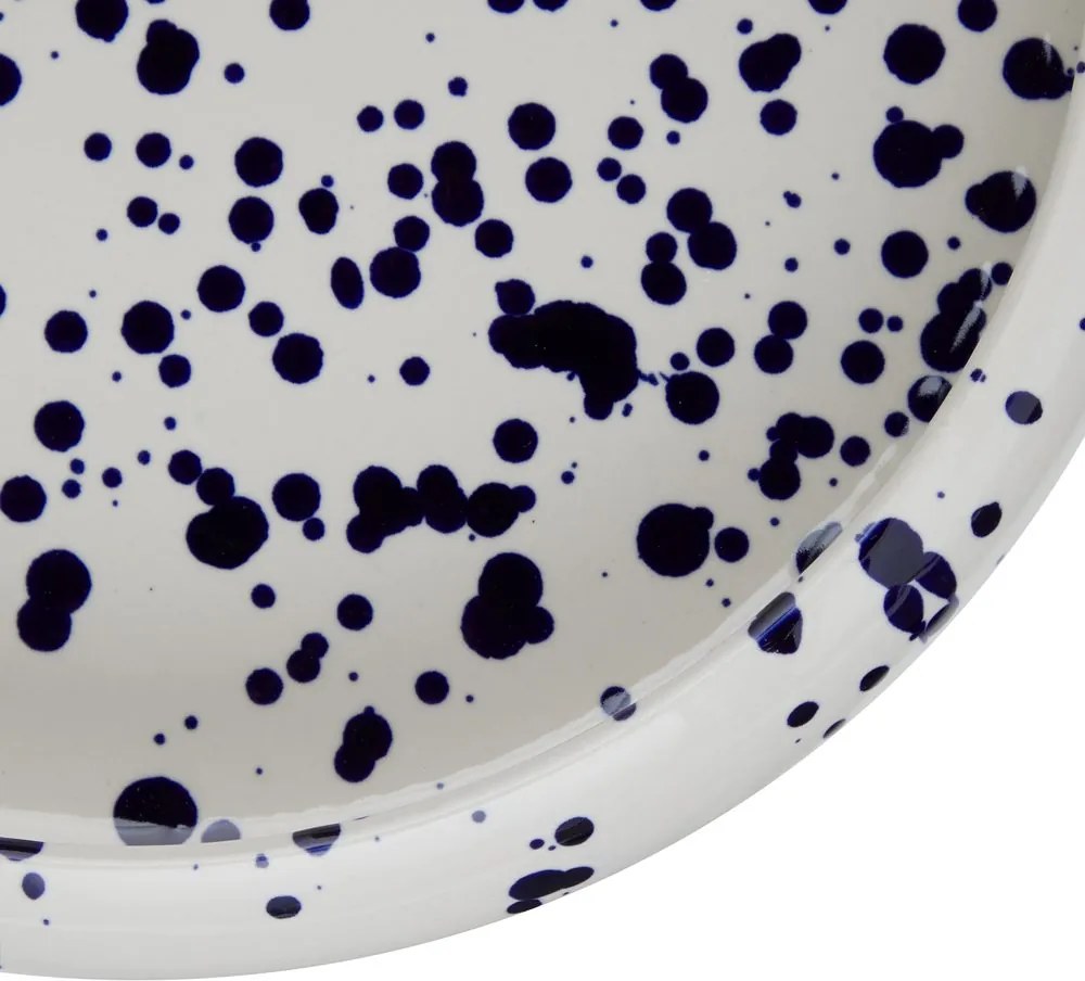 BOOGY SPLASH tésztás tányér 24 cm , sötétkék