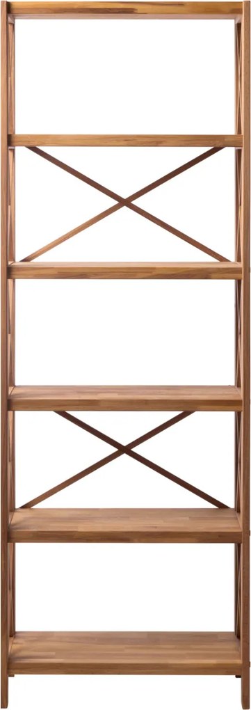X- shelf 6 polcos, olajozott tölgy, 198 cm