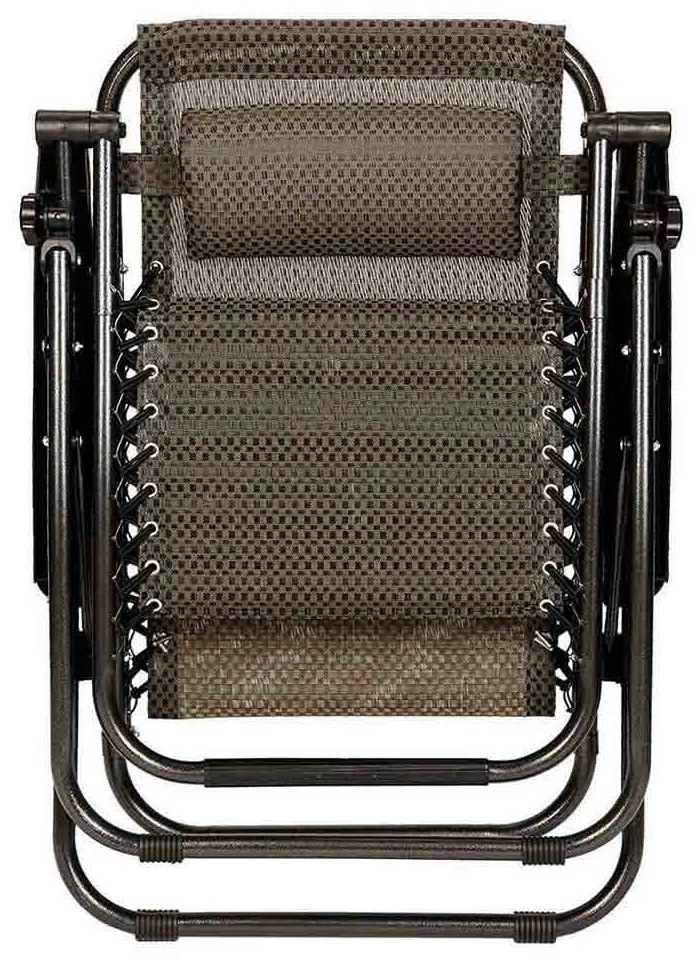 Zéró gravitáció kerti szék ajándék pohártartóval, 2 db-barna