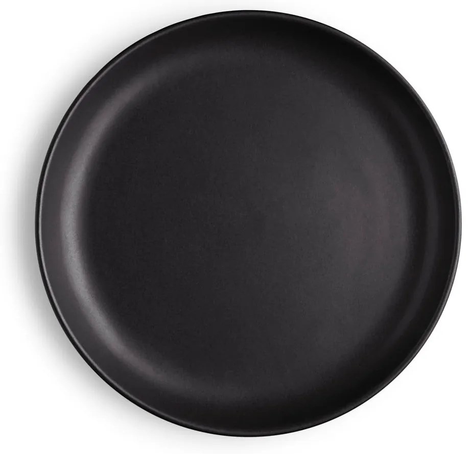 Nordic fekete agyagkerámia tányér, ø 17 cm - Eva Solo
