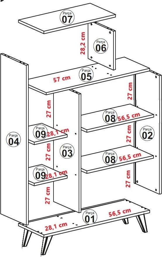 Form - fehér polc