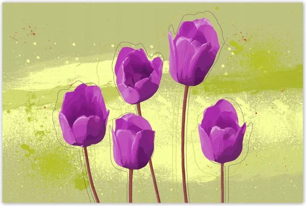 Poszterek 120x80 Pipacsok Modern grafika