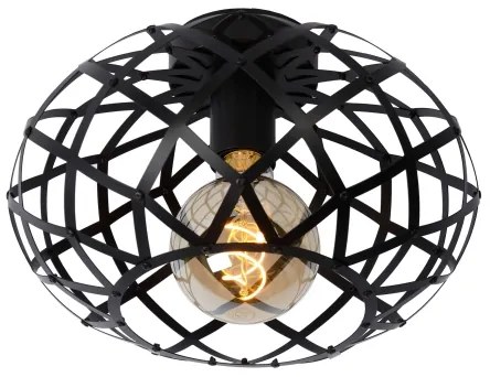 Lucide 21117/30/30 - Mennyezeti lámpa WOLFRAM 1xE27/40W/230V fekete