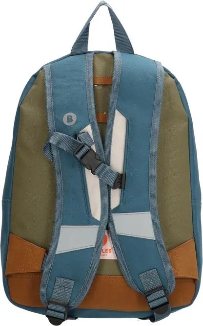 Sárga–kék vízálló iskolai hátizsák „Smile”