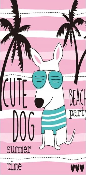 Strandtörölköző 70x140 Cute Dog Summer XL 24