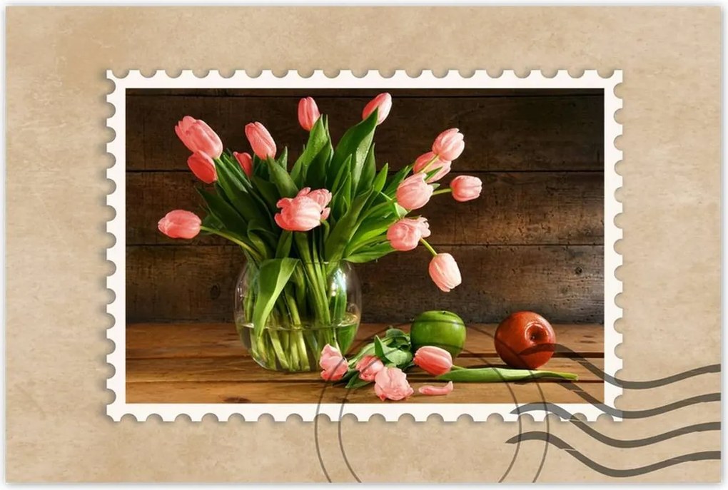 Poszterek 90x60 Piros tulipánok