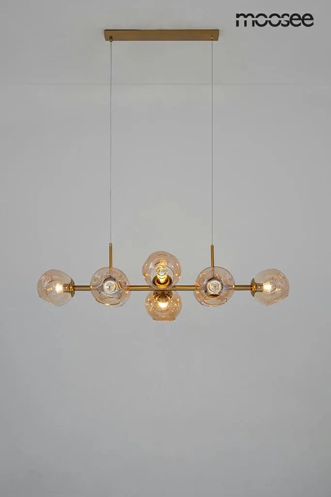 King Home MOOSEE ROMEO GOLD MSE010100171 Függőlámpa 8x40W/E27 IP20