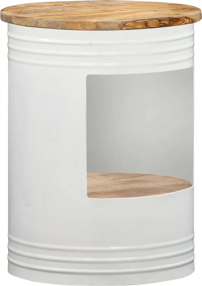 vidaXL tömör mangófa dohányzóasztal 43 x 55 cm
