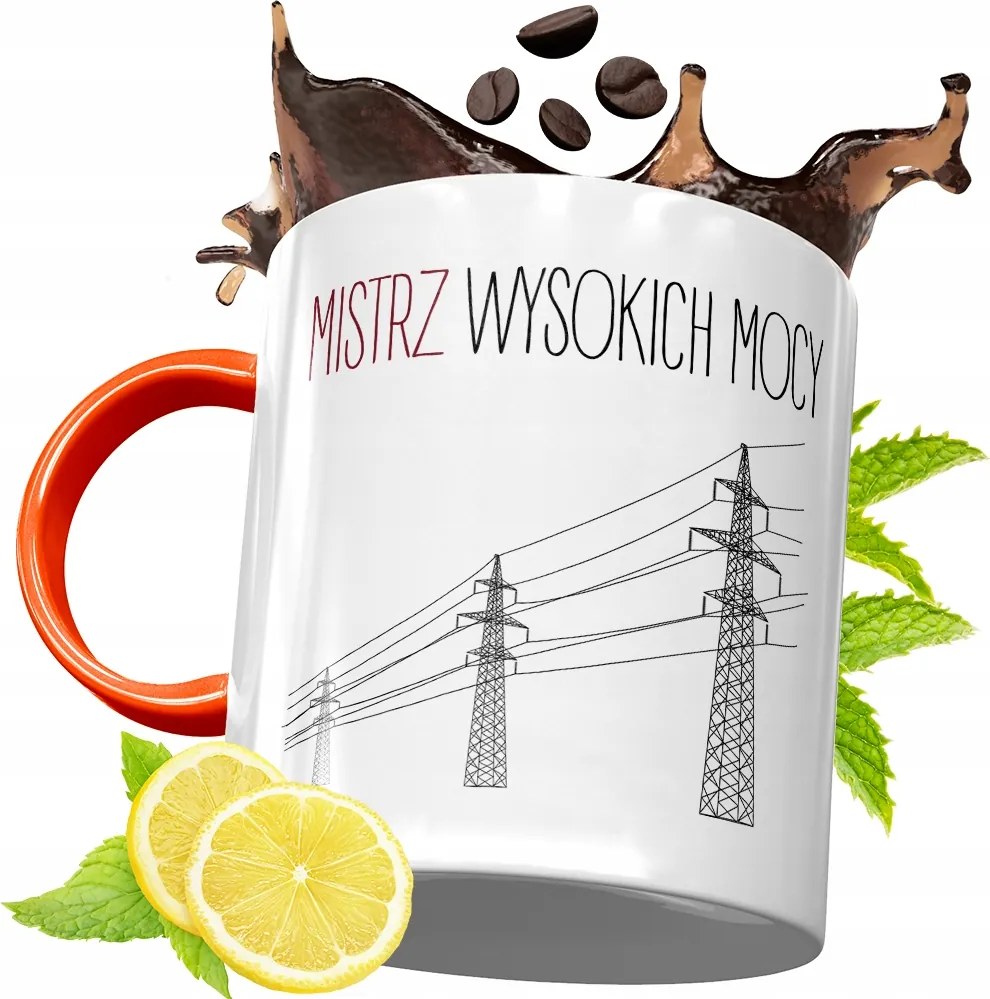 Narancssárga Bögre Villanyszerelőnek Tökéletes Ajándék fényképes nyomtatással