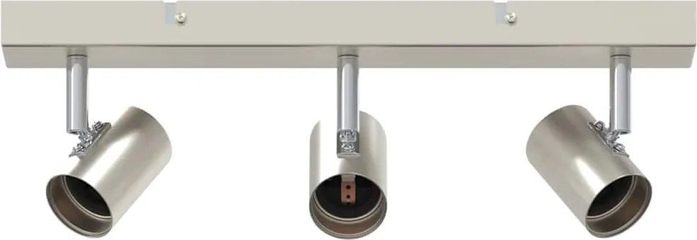 vidaXL Mennyezeti spotlámpa Nikkel 38 x 6,5 x 11,5 cm Fém