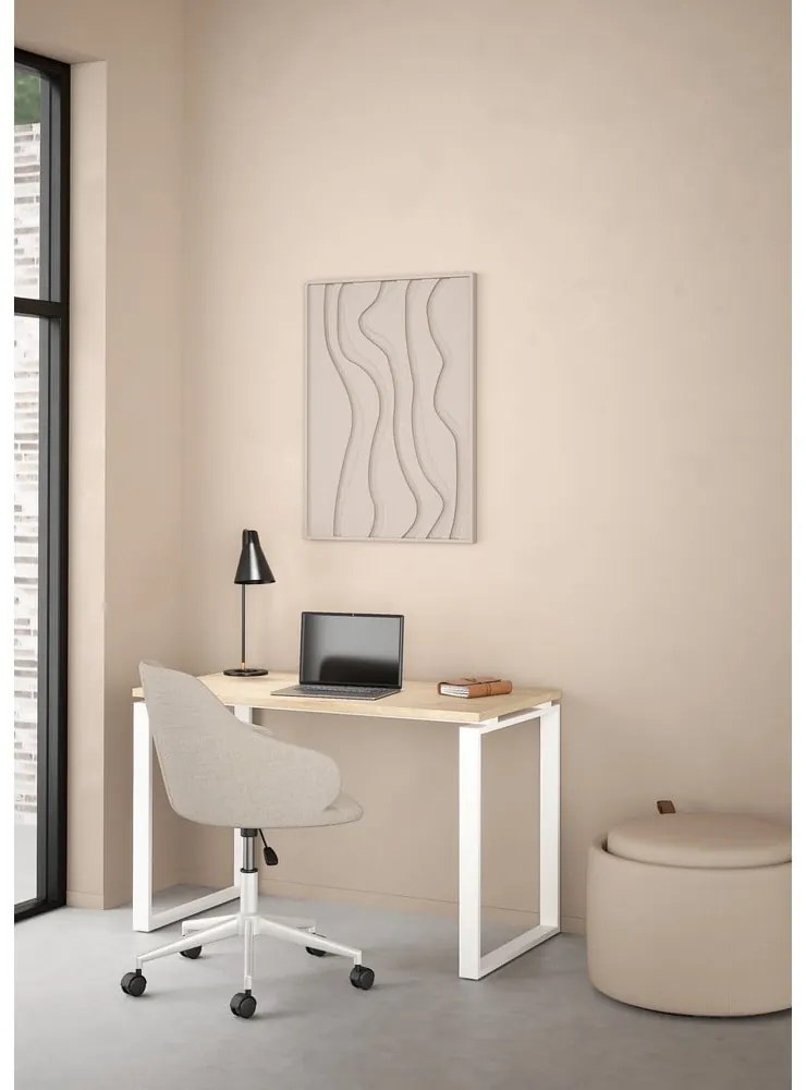Íróasztal tölgyfa dekoros asztallappal 60x120 cm Sign – Tvilum