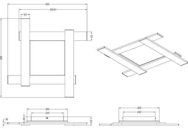 Trio - LED Dimmelhető mennyezeti lámpa BELFAST LED/18W/230V + LED/14W