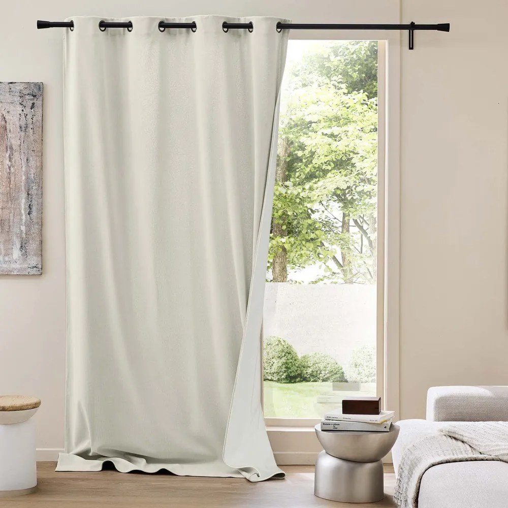 Bézs kordbársony termo függöny 140x260 cm Madison – douceur d'intérieur