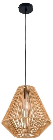 Orion HL 6-1812/1 - Csillár zsinóron JUNGLE 1xE27/40W/230V átm. 31 cm kender