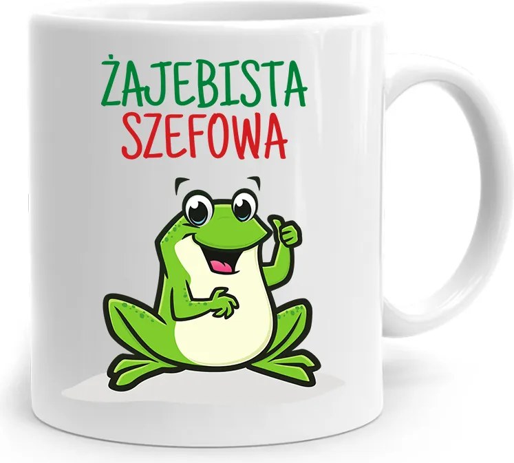 Ajándék Bögre A Főnöknek Békás Főnöknő fényképes nyomattal