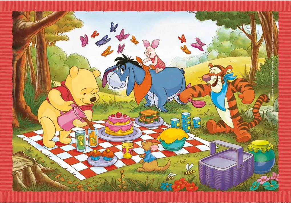 Disney Micimackó Fun Days Forever 4 az 1-ben puzzle Clementoni