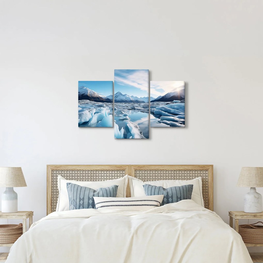 Kép - Gleccser képződmények (90x60 cm)