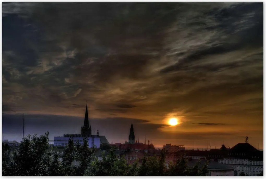 Poszterek 120x80 Lenyugvó nap Horizont