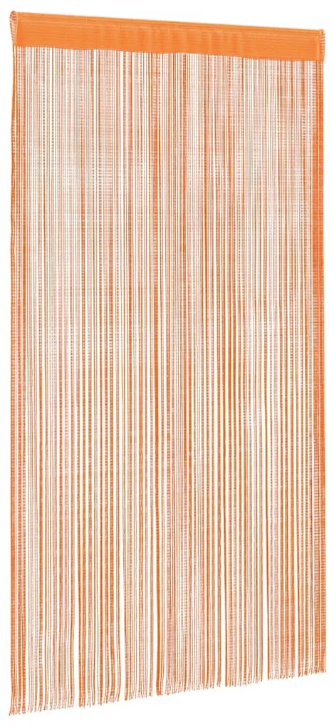 2 db narancssárga zsinórfüggöny 140 x 250 cm
