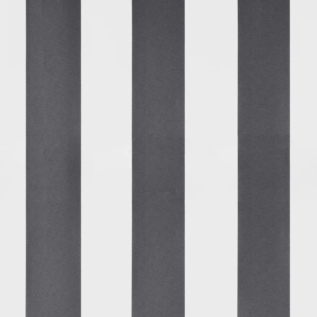 antracitszürke-fehér LED-es kézi napellenző 400 x 350 cm
