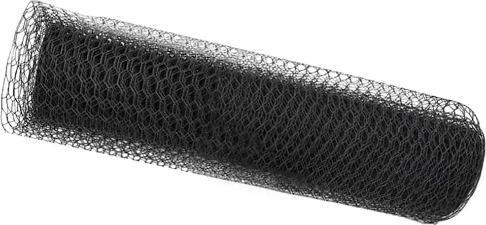 vidaXL Hexagon kerítés Szürke 0,4 x 10 m PVC