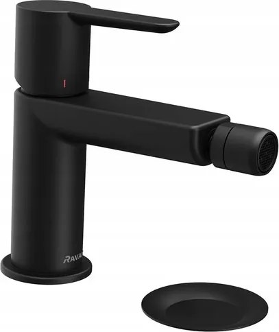 Ravak Puri bidé csaptelep C-C dugóval fekete matt Pu 055.20BL X070189