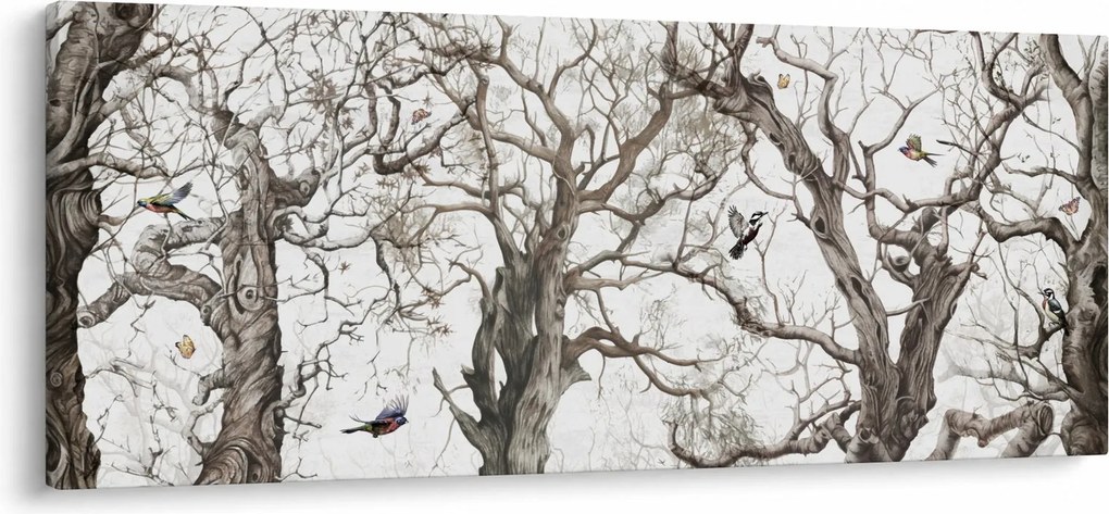 Kép - Erdei minta, rajz (120x50 cm)