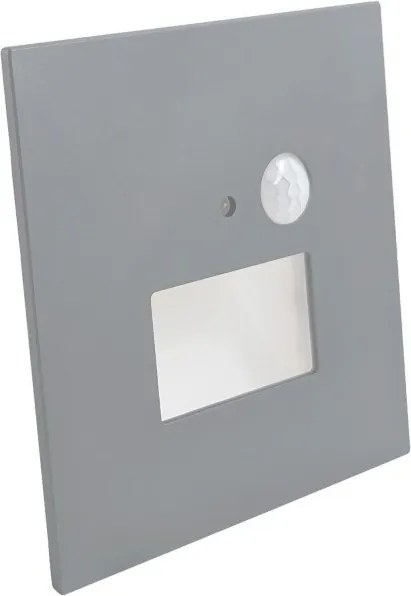 LED lépcsővilágító lámpa mozgásérzékelővel LED/1,5W/230V 3000/4000/6000K ezüst