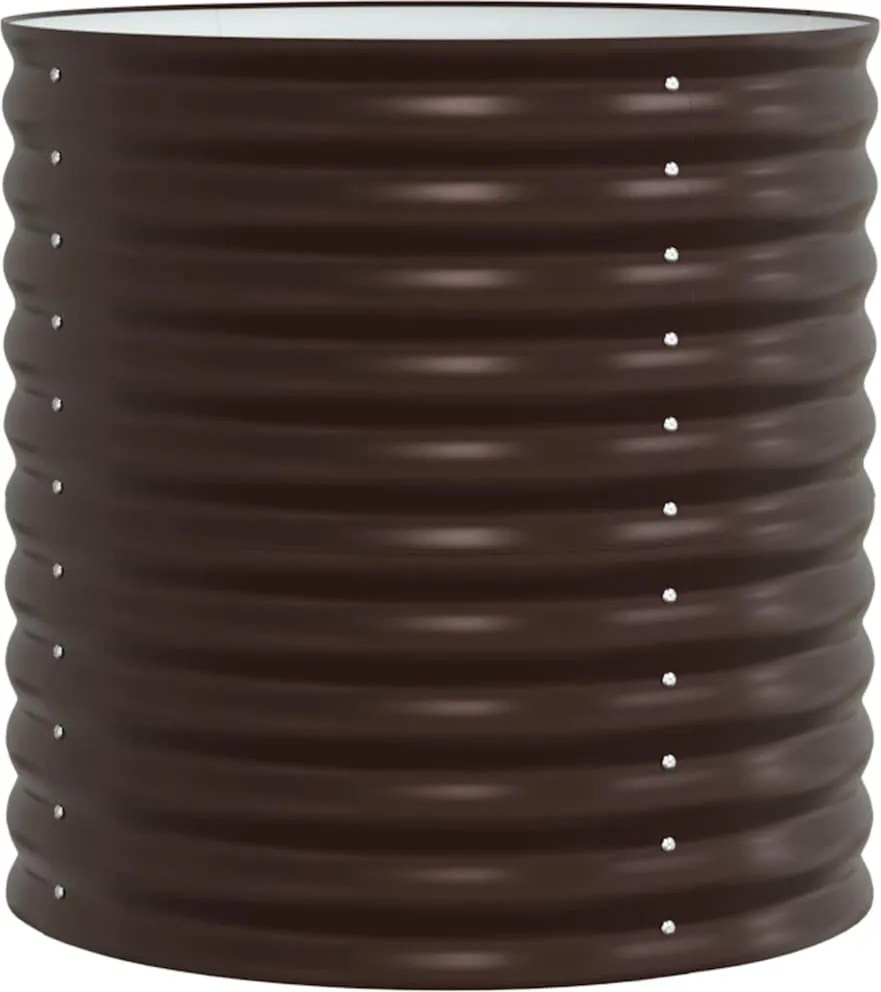 vidaXL Emelt Ágy Barna 80 x 80 x 81 cm Acél