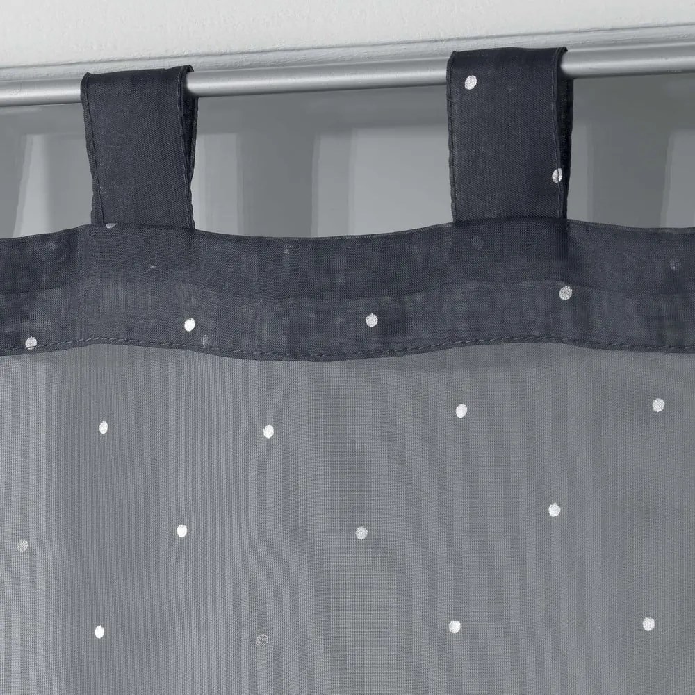 Antracitszürke átlátszó függöny szett 2 db-os 60x90 cm Orion – douceur d'intérieur
