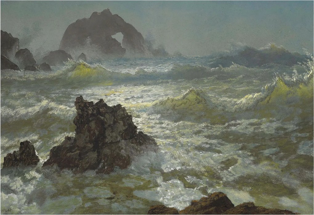 Dekoratív fotótapéta Flizelin a hálószobába Viharos tenger 152x104