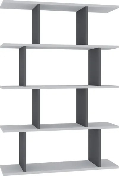 Harmon könyvespolc, antracit-fehér, 90 cm