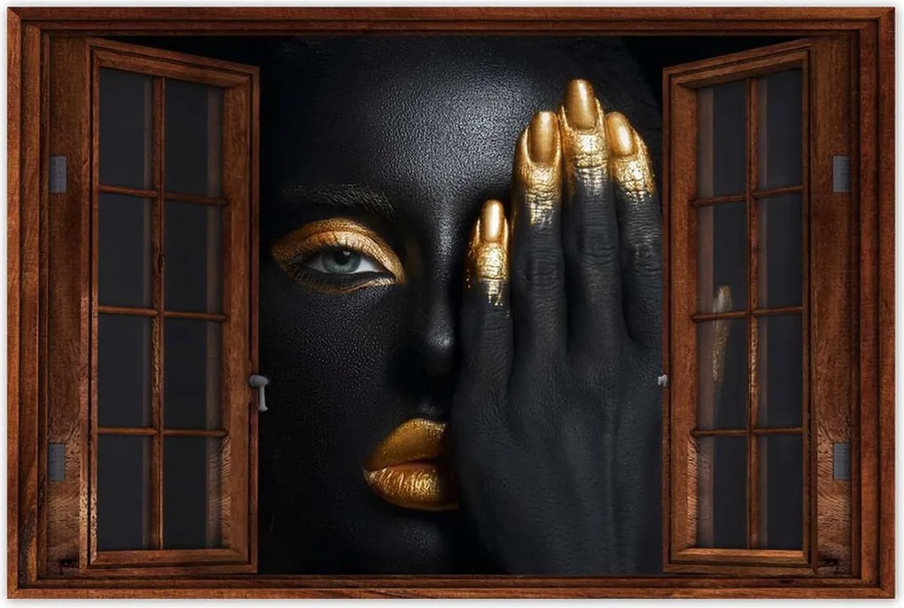 Poszterek 90x60 Arc az arany tenyér alatt