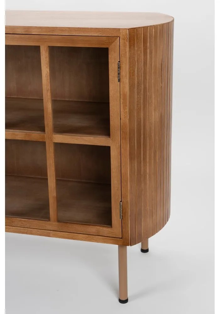 Natúr színű kaucsukfa tálalószekrény 100x80x38 cm Yaz – White Label