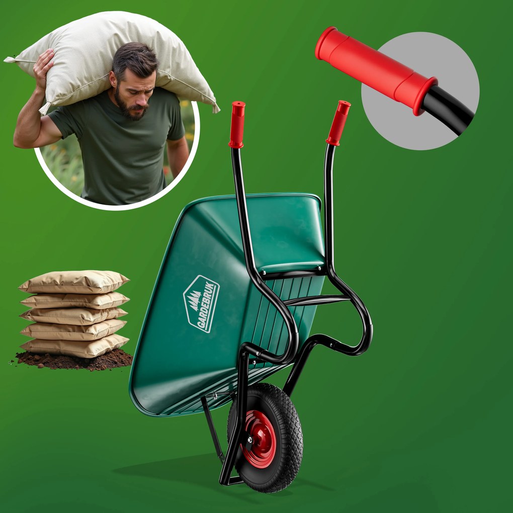 Gardebruk® Kerti kerék 100l - zöld