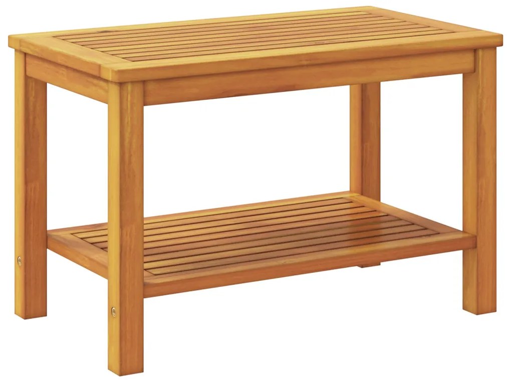 Dohányzóasztal 70x40x45 cm Tömör akácfából