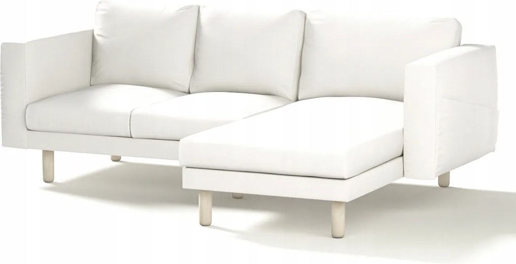 Dekoria Norsborg 3 személyes kanapé huzat Ikea székkel fehér