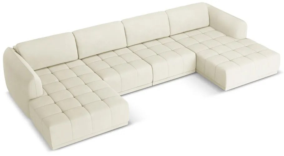 Fehér sarokkanapé Hoku – Makamii