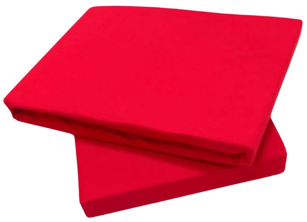 Ágynemű jersey piros TiaHome - 200x220cm