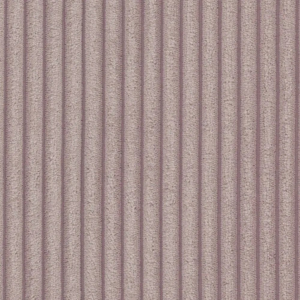 Világos rózsaszín kordbársony fotel lábtartóval Niko – Ropez