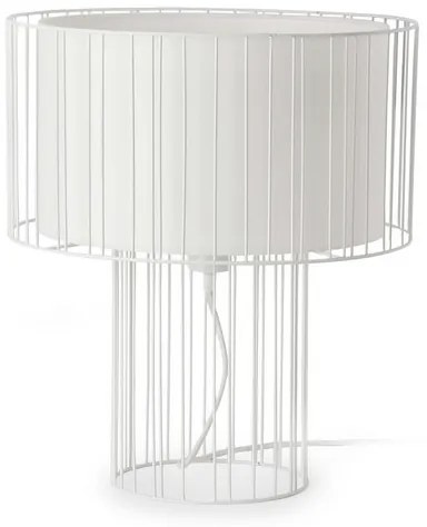 Asztali Lámpa Fehér LINDA FARO 29307