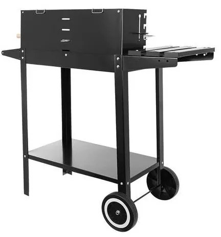 Nagyméretű kerti grill kerékkel
